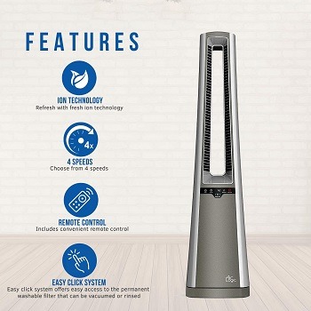 Lasko AC600 Air Logic Bladeless Tower Fan review