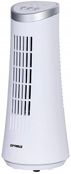 Optimus F-7345WH 12″ Desktop Ultra Slim Oscillating Tower Fan