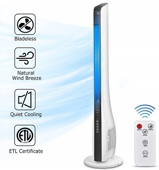 Air Choice Bladeless Oscillating Tower Fan